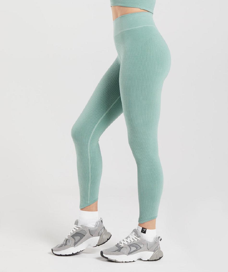 Leggins Gymshark Pause Seamless Mujer Azules | CO 2870QMA